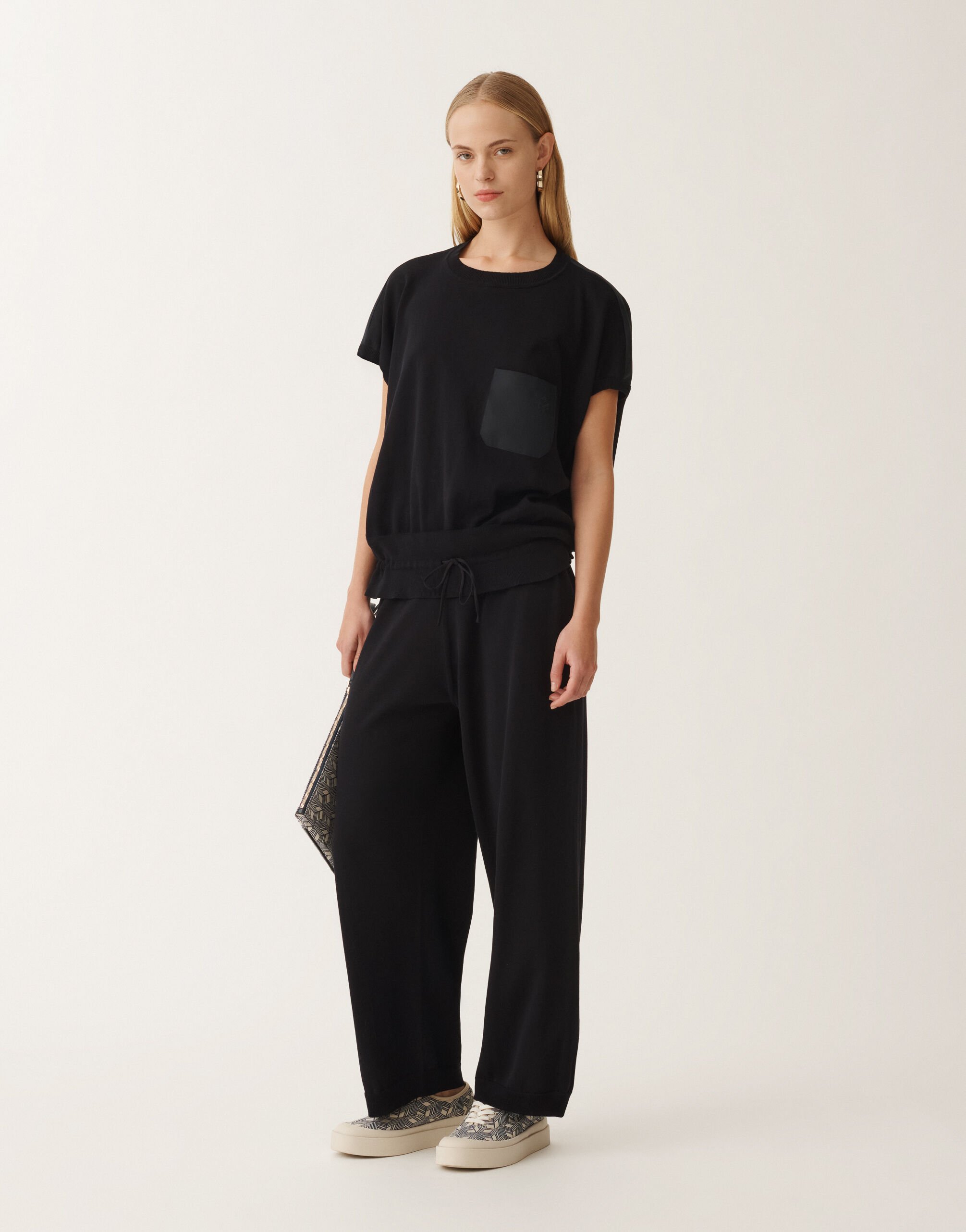 Fabiana Filippi Organic cotton sweater, midnight blue BLUE MAD275F549L3990000
