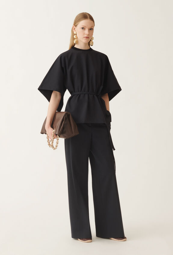 Fabiana Filippi Pantalone Spoleto in jersey, blu notte BLU PAD215F307L5210000