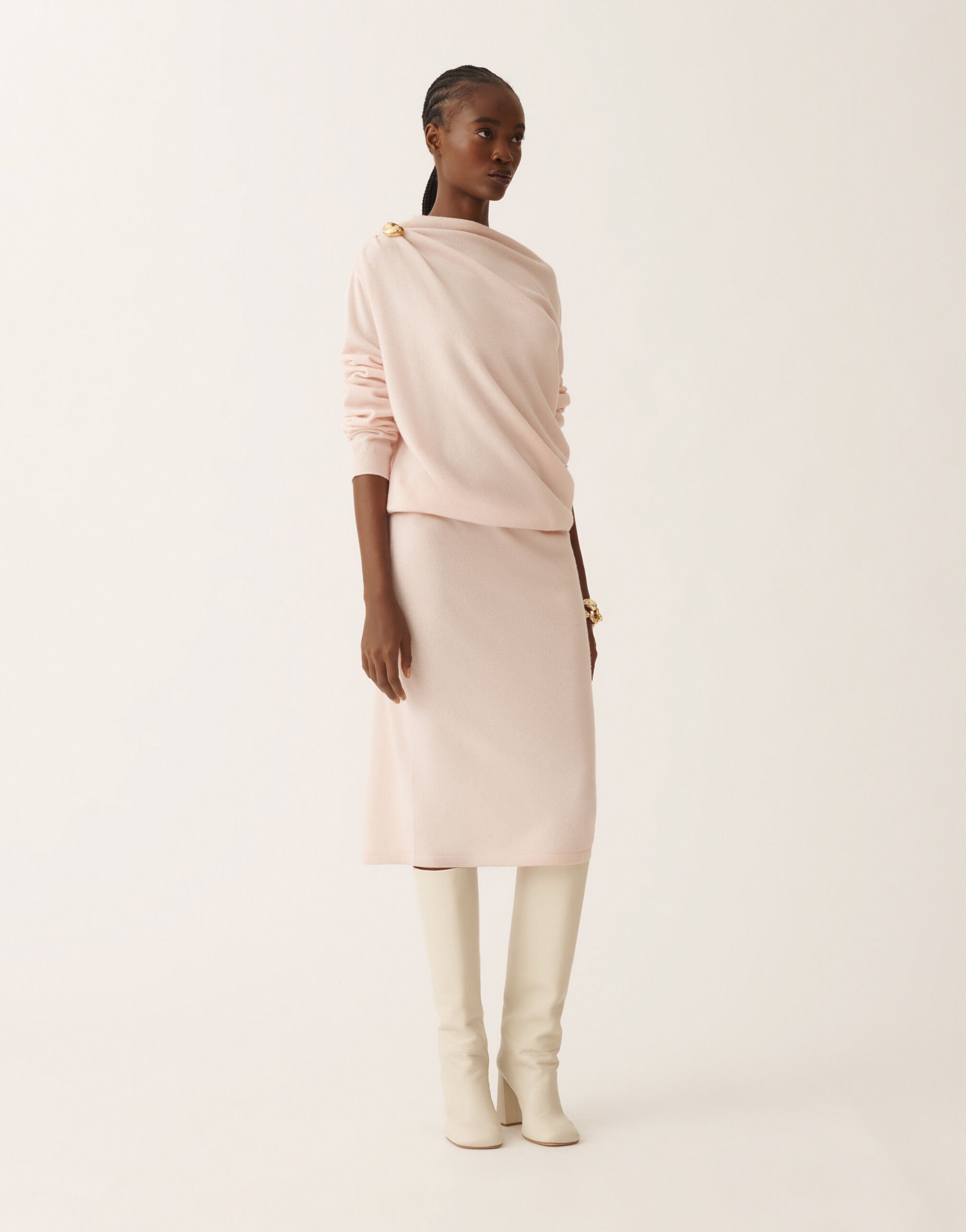 Dress in Platinum, quartz pink for Women | Fabiana Filippi®