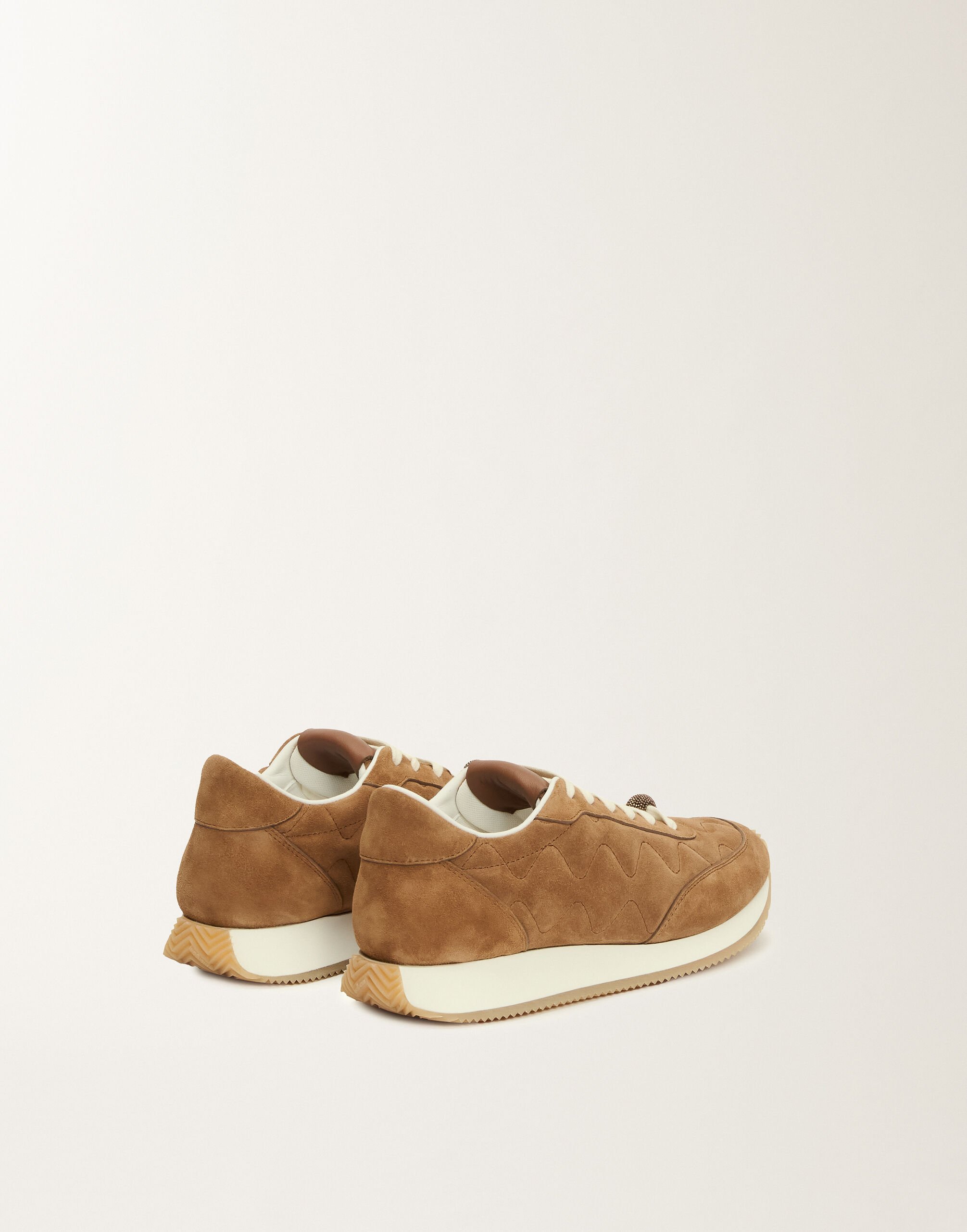 Fabiana Filippi Quilted suede running shoes, wicker BROWN ASD215A804L8340000