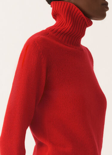 Fabiana Filippi Cashmere turtleneck sweater, lacquer Red MAD225F460N9000000