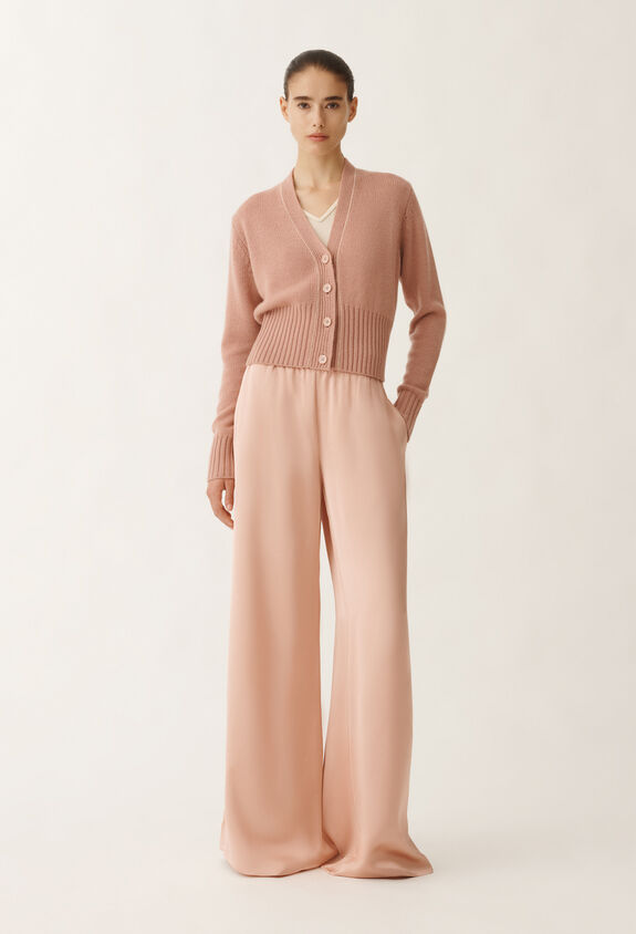 Fabiana Filippi Brushed cashmere cardigan, blush PINK MAD265F038L1610000