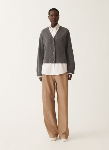 Fabiana Filippi Platinum cardigan, lead grey GREY MAD215F024L5170000