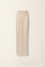 Fabiana Filippi Jupe longue plissée, beige Beige GND216F358M3020000