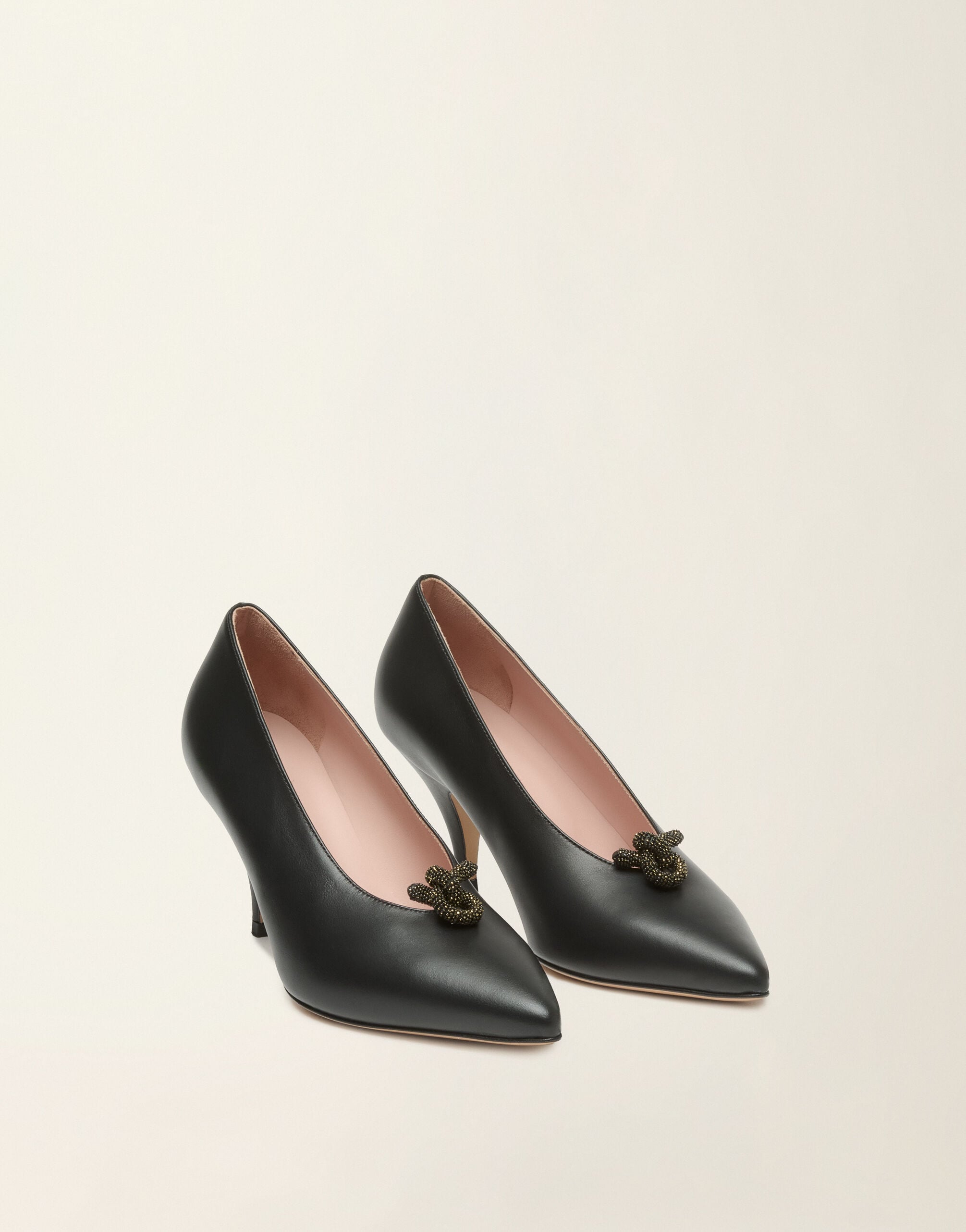 Nappa leather pumps, black Fabiana Filippi Nappa leather pumps, black Black ASD226A836M5710000