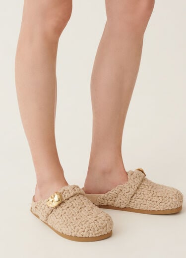 Fabiana Filippi Mule de camello, albino MARRÓN ASD215A806L8110000