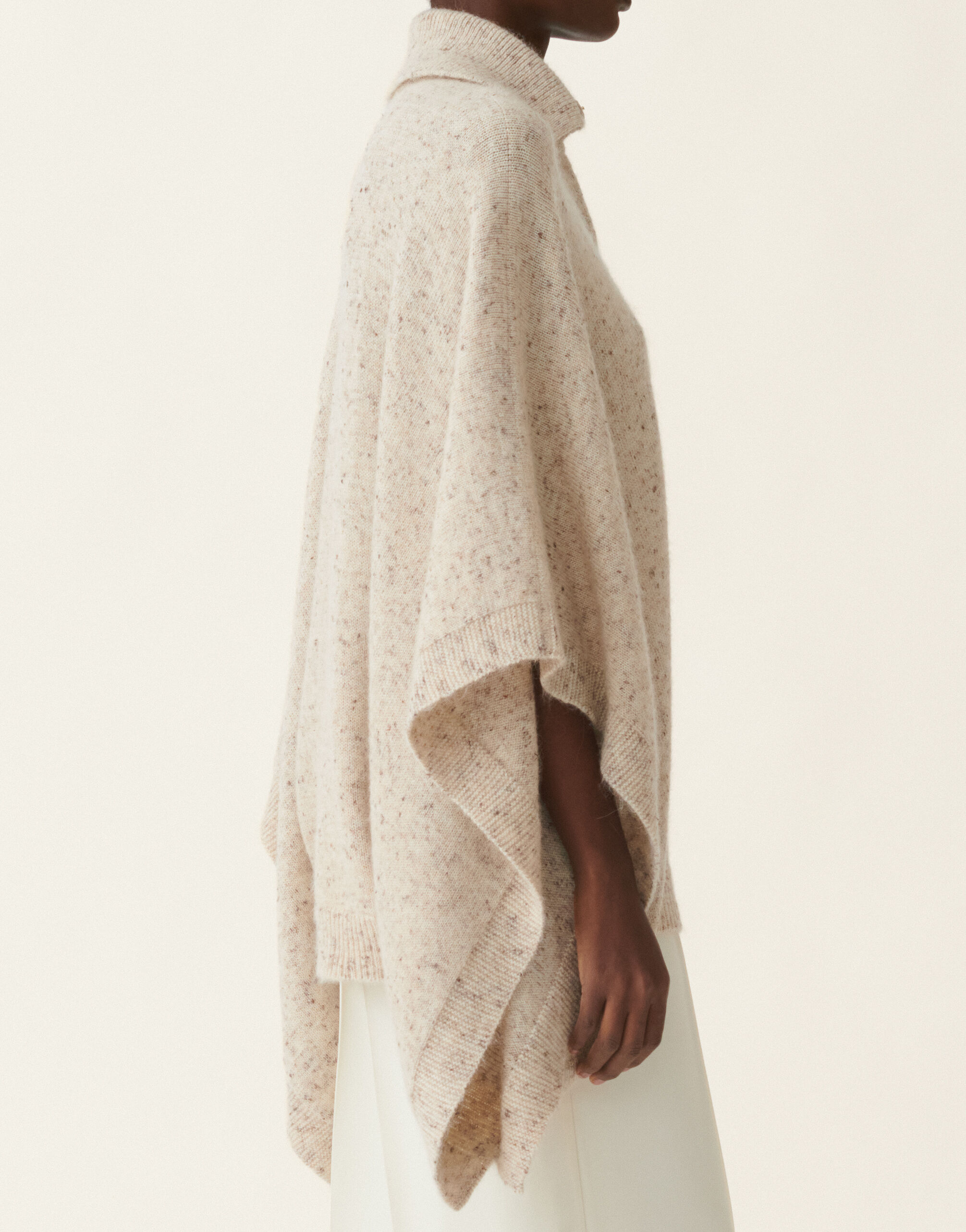 レディースDonegal yarn cape with lurex, cachà スカーフ&ショール