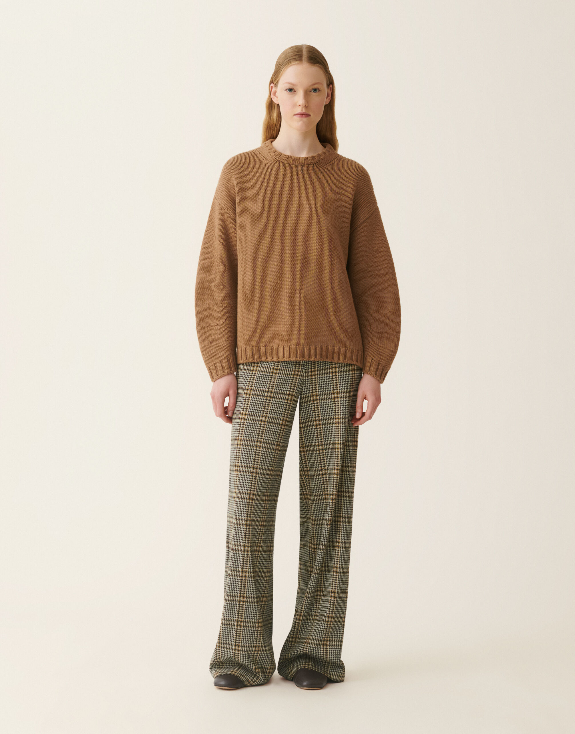 Platinum-Pullover mit Rundhalsausschnitt, Bast Fabiana Filippi Platinum-Pullover mit Rundhalsausschnitt, Bast Bast MAD226F016N1280000