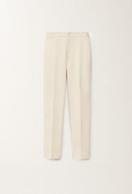 Fabiana Filippi Hose Montefalco aus Baumwolle und Mikado-Seide, vanillegelb VANILLE PAD265F326D7870000