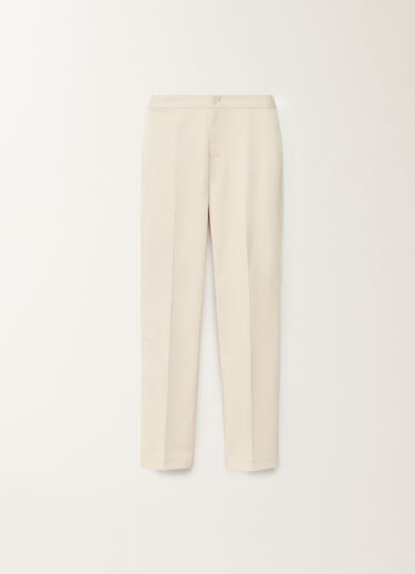 Fabiana Filippi Montefalco cotton and silk mikado trousers, vanilla VANILLA PAD265F326D7870000
