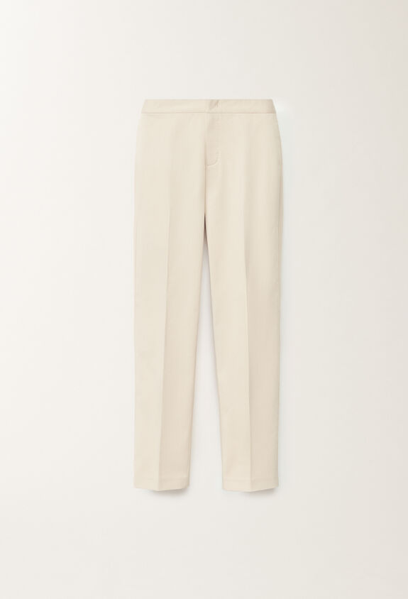 Fabiana Filippi Montefalco cotton and silk mikado trousers, vanilla VANILLA PAD265F326D7870000