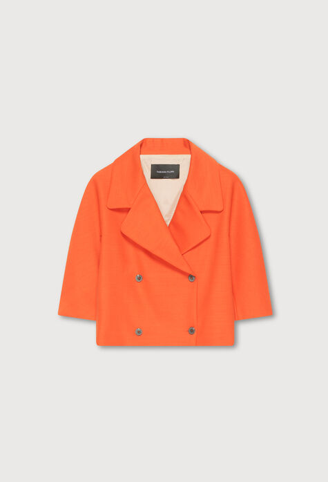 Fabiana Filippi Stretch wool blazer, orange GCD264F162D6300000
