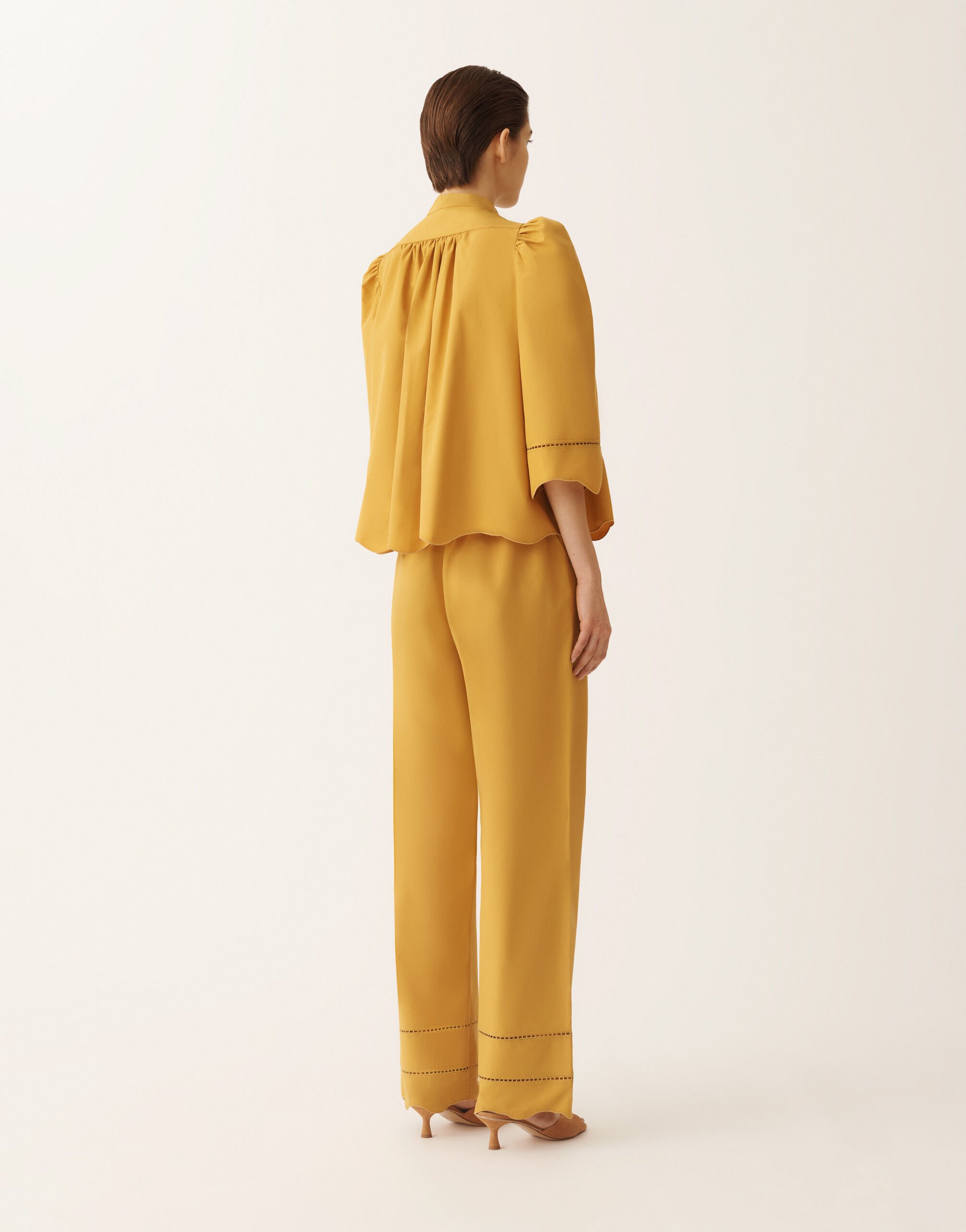 Top de popelina, mostaza Fabiana Filippi Top de popelina, mostaza MOSTAZA TPD276F740M1270000