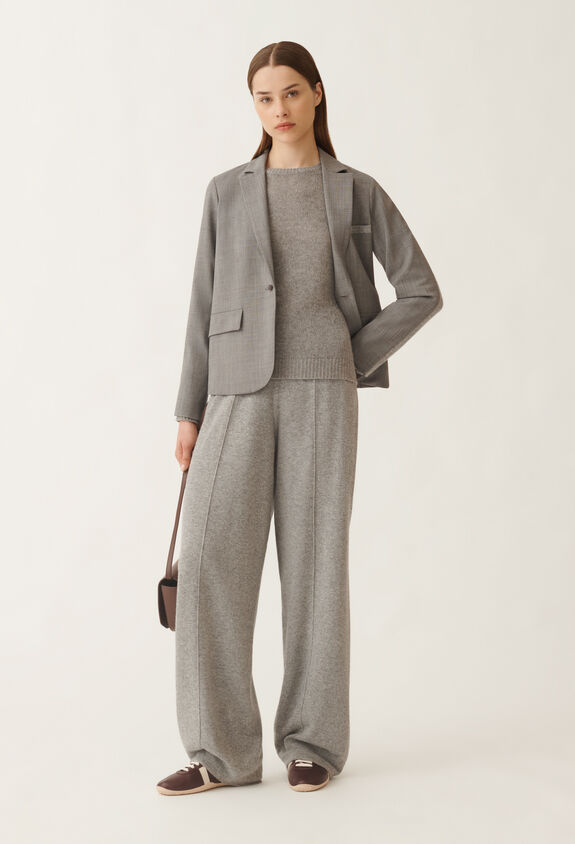 Fabiana Filippi Cool wool jacket, melange rock GREY GCD215F201L5650000