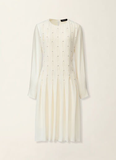 Fabiana Filippi Robe en crêpe de chine, beurre Beurre ABD216F150M2960000