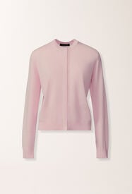 Fabiana Filippi Cardigan aus Wolle und Baumwolle, Lila-Rosa Fliederrosa MAD266F061L9300000