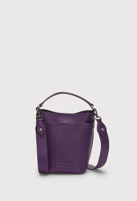 Fabiana Filippi Leather bucket bag, purple BGD264A774I3370000