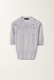 Fabiana Filippi Cotton sweater, mauve LAVENDER MAD275F542L3350000