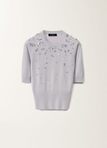 Fabiana Filippi Pullover aus Baumwolle, malve LAVENDEL MAD275F542L3350000