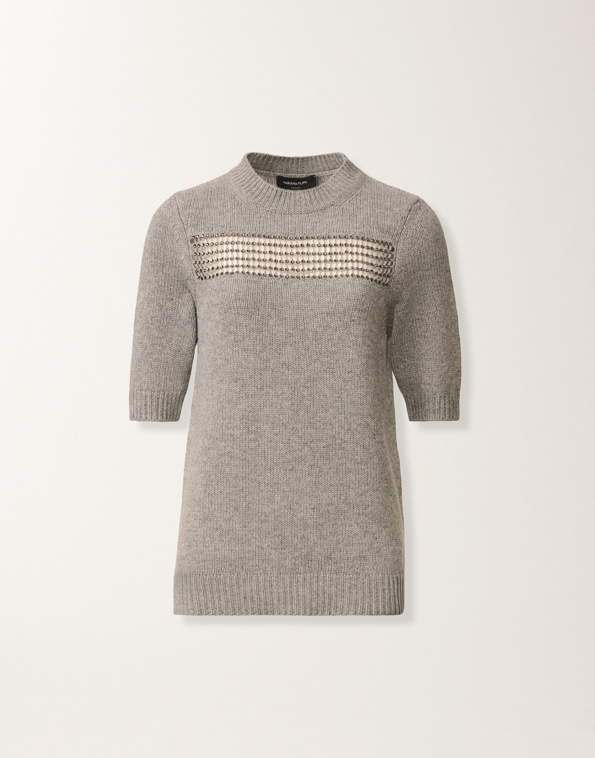 Fabiana Filippi Sweater in Platinum, rock Gray MAD266F490L8990000