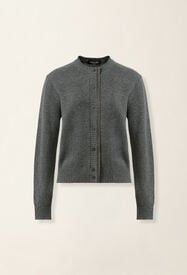 Platinum cardigan, charcoal Fabiana Filippi Platinum cardigan, charcoal Charcoal MAD226F421M2810000