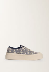 Fabiana Filippi Sneakers with jacquard platform, blue BLUE ASD275A961L4070000