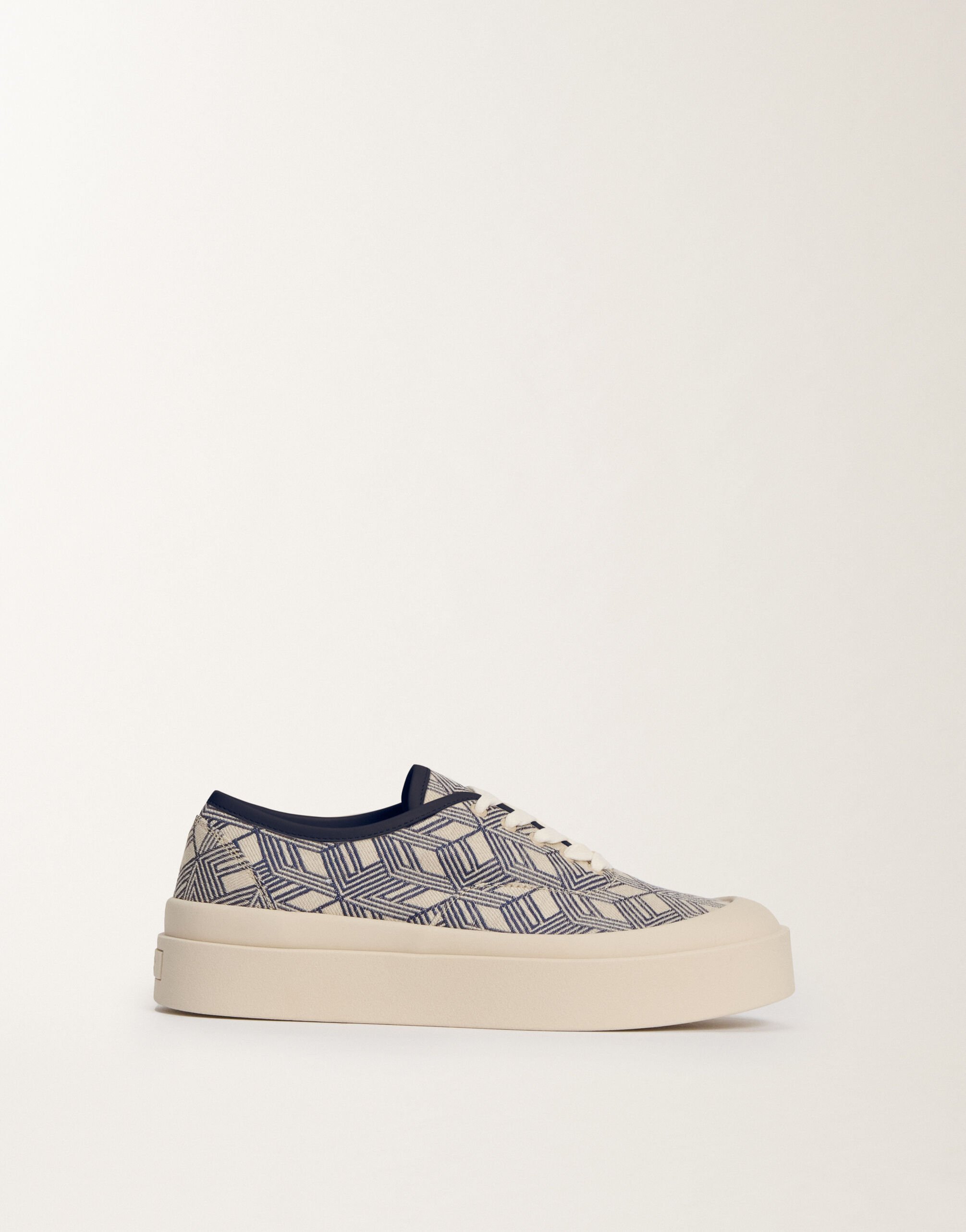 Fabiana Filippi Sneakers with jacquard platform, blue BLUE ASD275A961L4070000