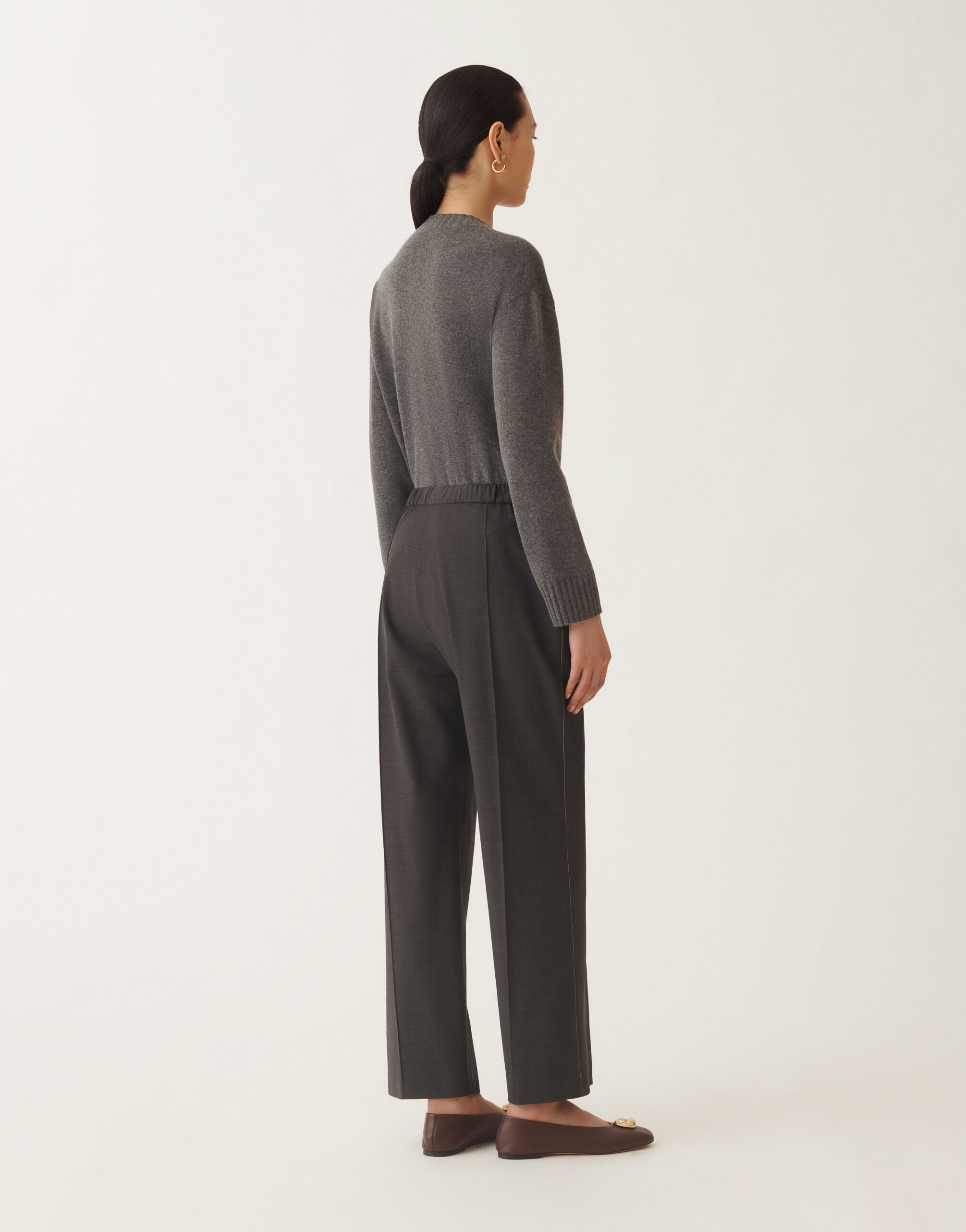Fabiana Filippi Gubbio cool wool trousers, slate GREY PAD215F322L5230000