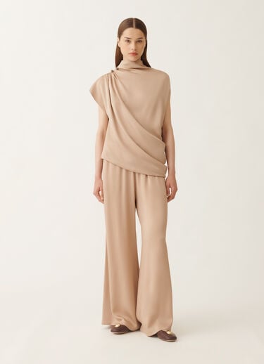 Fabiana Filippi Envers satin top, maple BEIGE TPD215F298L5960000