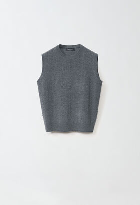 Fabiana Filippi Platinum vest top, lead grey BLUE MAD214F096D7230000
