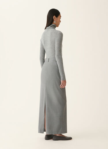 Pencil skirt in bi-stretch fresco wool, Melange Fabiana Filippi Pencil skirt in bi-stretch fresco wool, Melange Melange GND226F774M3860000