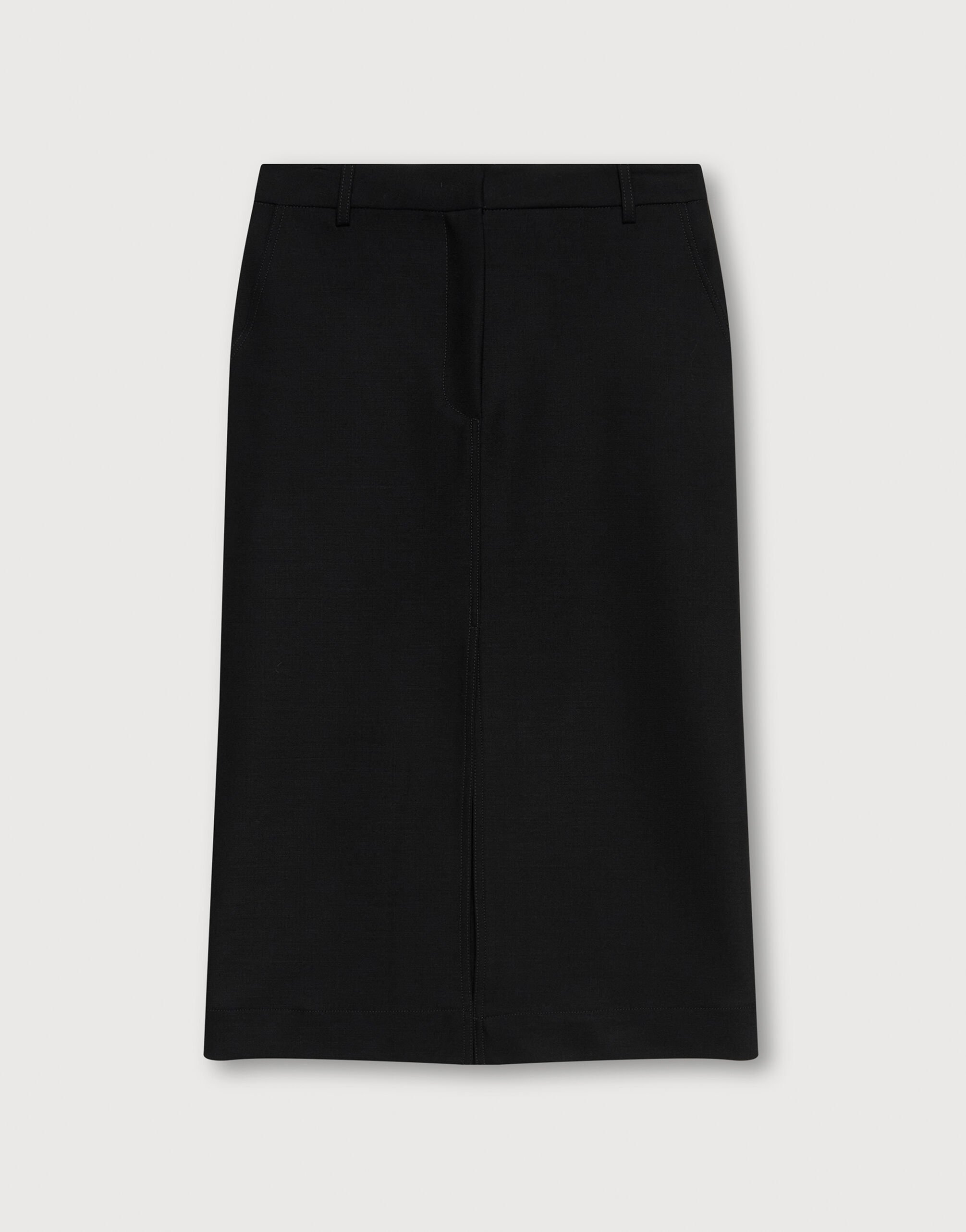 Black hotsell wool skirt