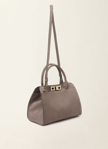 Fabiana Filippi Sac à main moyen en daim, moka meringue Moka meringue BGD216A852M5000000