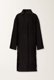 Fabiana Filippi Double-faced soft wool and cashmere coat, black Black CTD225F744L7010000