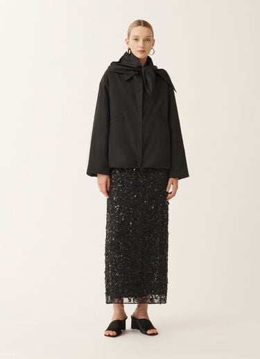 Fabiana Filippi Giacca coach in taffetà tecnico, nero NERO CTD265F247L1930000