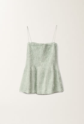 Fabiana Filippi Fil coupé knitted top, aqua green AQUAGREEN MAD275F536L3950000