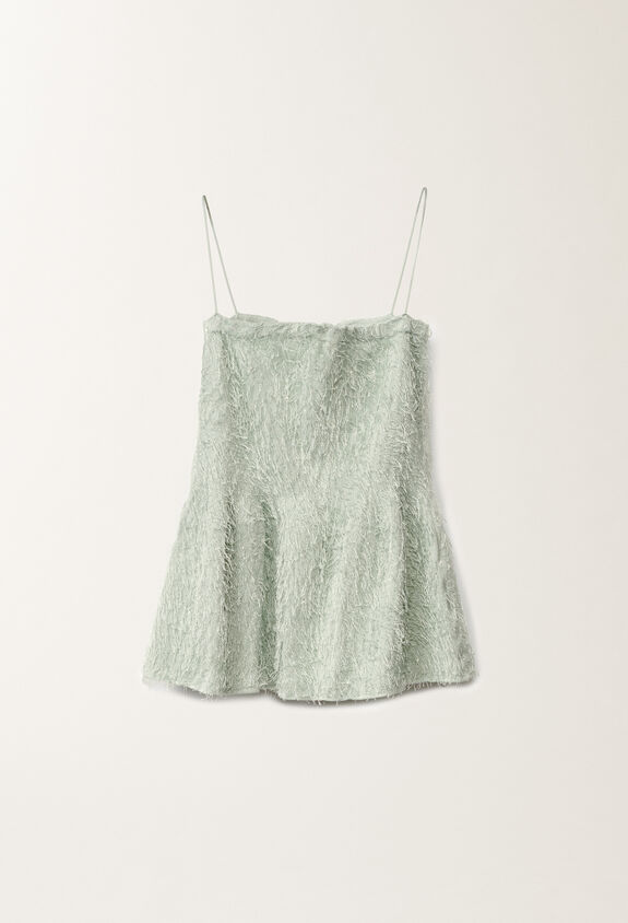 Fabiana Filippi Fil coupé knitted top, aqua green AQUAGREEN MAD275F536L3950000