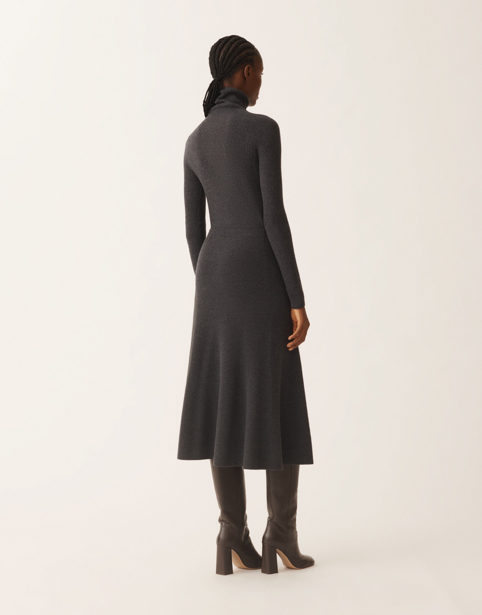 Fabiana Filippi Skirt in Platinum, grey denim Grey GND225F816N1280000