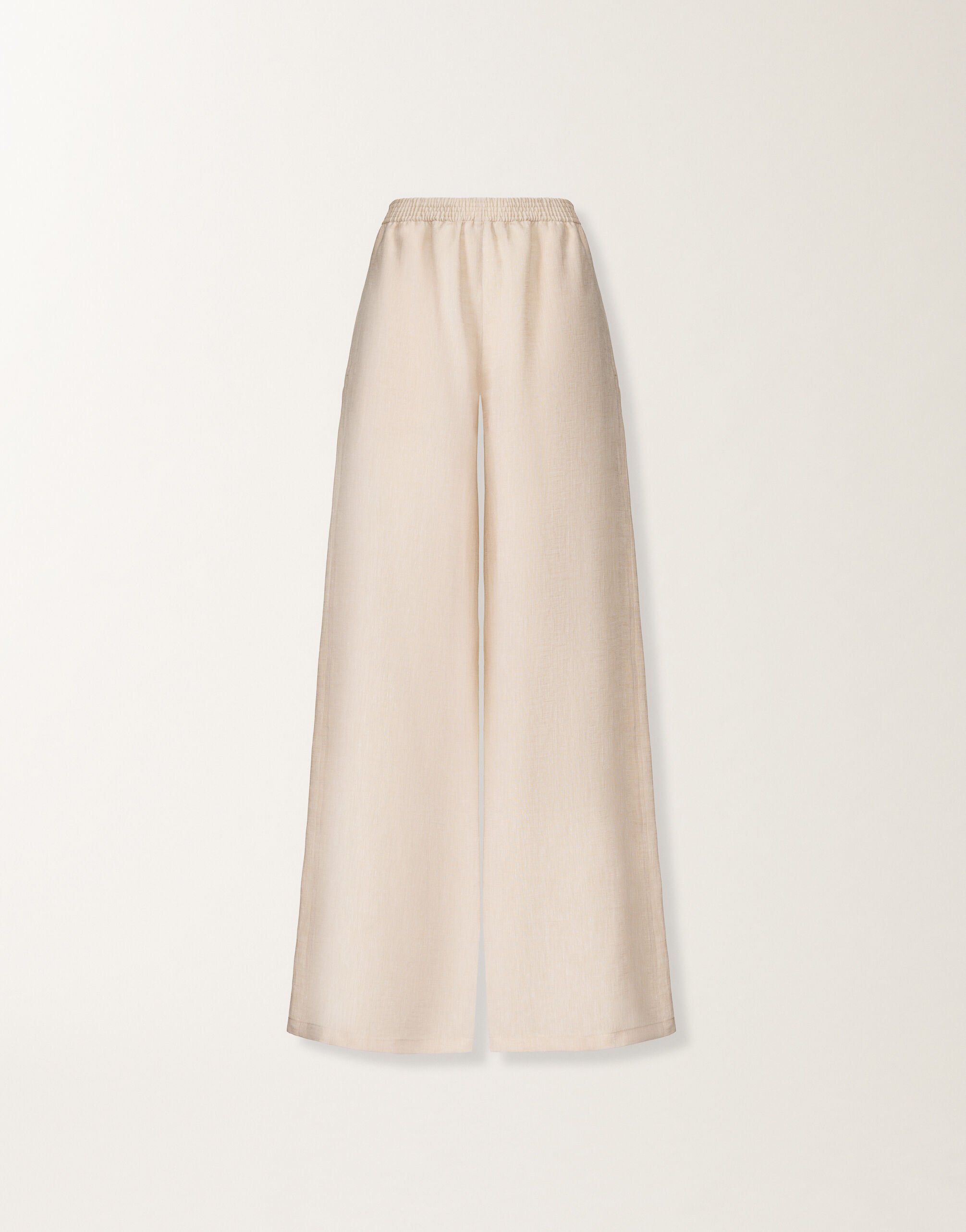 Fabiana Filippi Pantalone Amelia jogging in tela di lino, naturale NATURALE PAD276F291M1310000