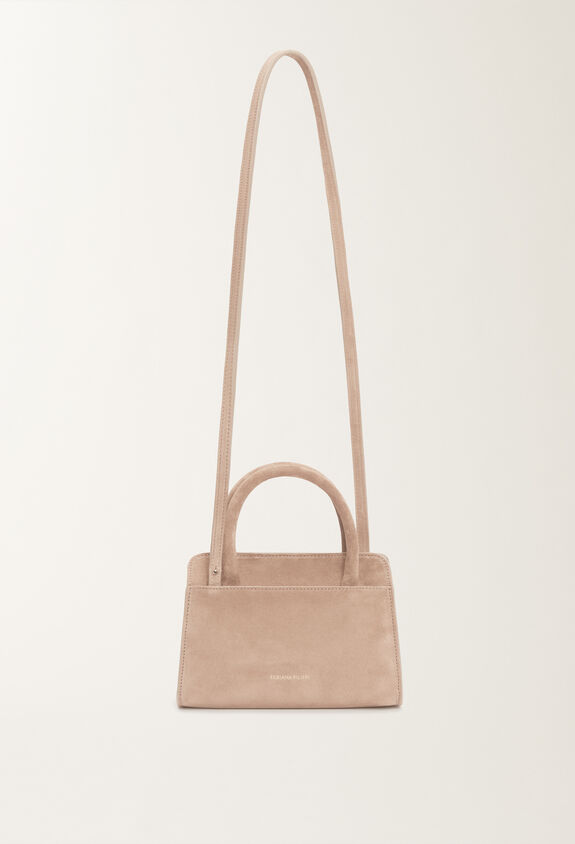 Fabiana Filippi Small suede handbag, smoke pink PINK BGD215A853L8070000