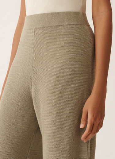 Fabiana Filippi Cotton and linen pants with sequins, khaki KHAKI PAD266F351D2730000