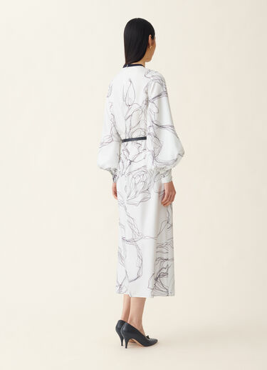 Robe en twill de soie, blanc Fabiana Filippi Robe en twill de soie, blanc Blanc ABD216F140M3480000