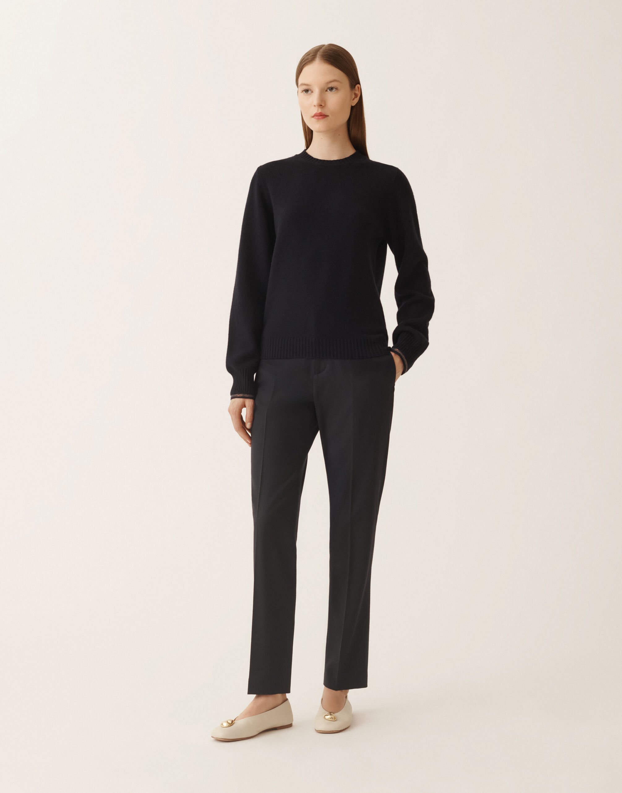 Fabiana Filippi Sweater in Platinum, midnight blue Blue MAD225F465L5170000