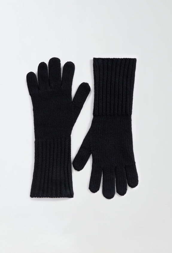 Fabiana Filippi PLATINUM SHORT GLOVES BLACK SAD224A927N1280000