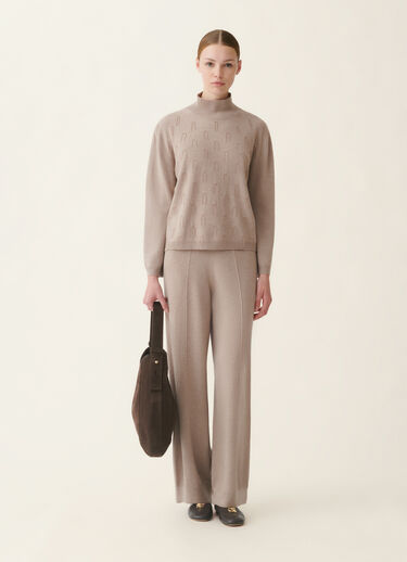 Platinum jogging trousers, mocha Fabiana Filippi Platinum jogging trousers, mocha Mocha PAD216F336M2810000