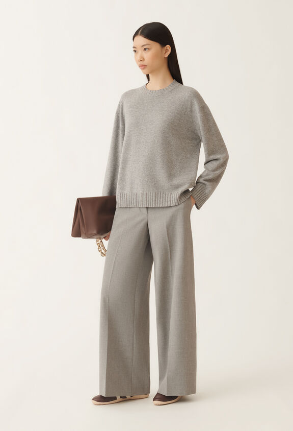 Fabiana Filippi Spoleto techno tailoring trousers, rock grey GREY PAD215F307L5300000