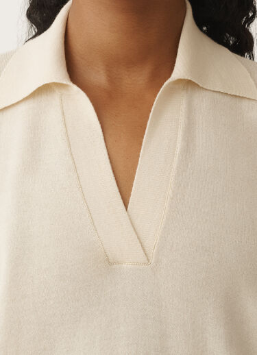 Fabiana Filippi Pullover aus Wolle und Baumwolle, vanillefarben WEISS MAD265F041L1620000