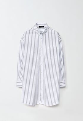 Fabiana Filippi STRIPED POPLIN OVERSIZE SHIRT WHITE CTD224F712D7520000
