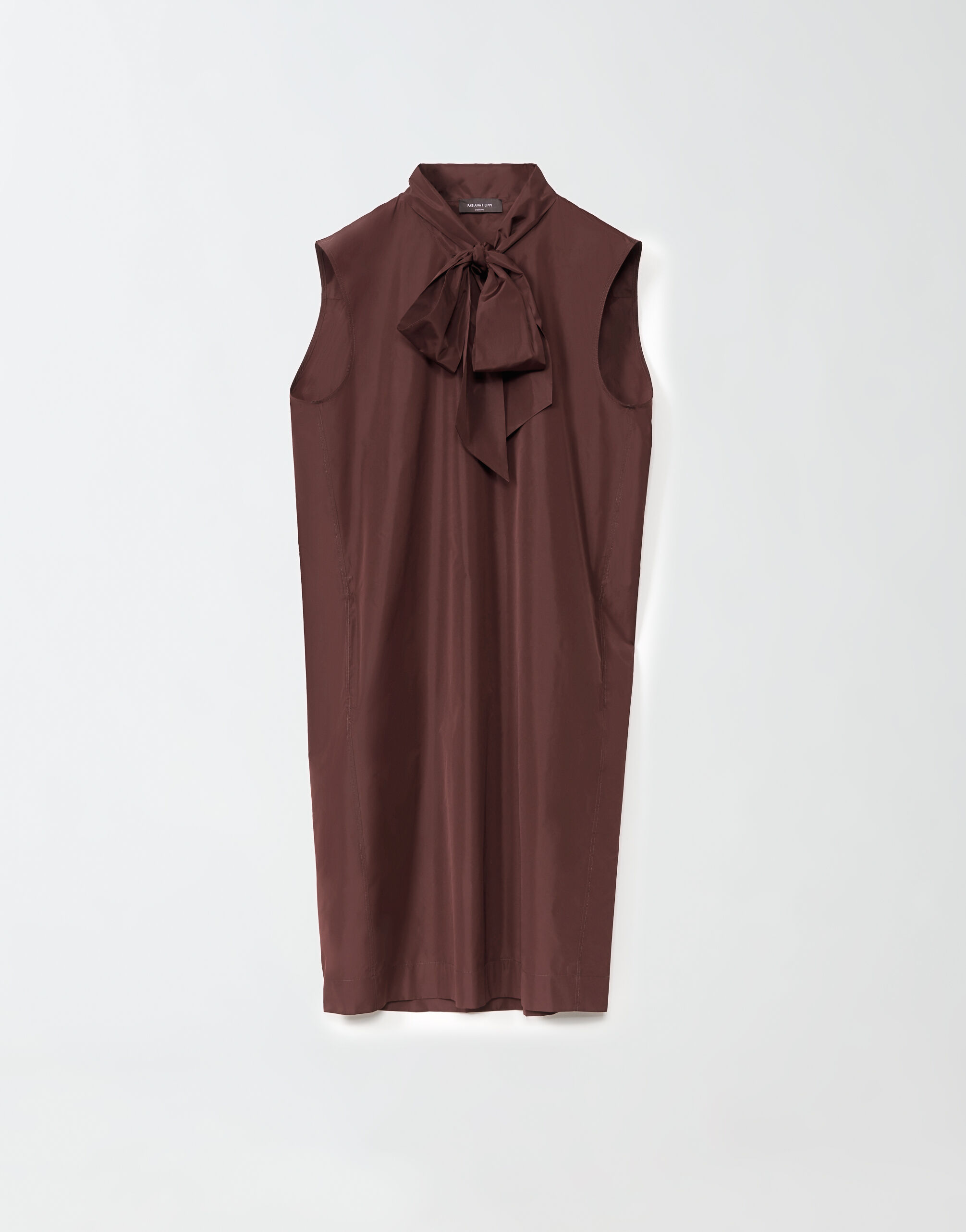 Silk taffeta dress burgundy for Women Fabiana Filippi