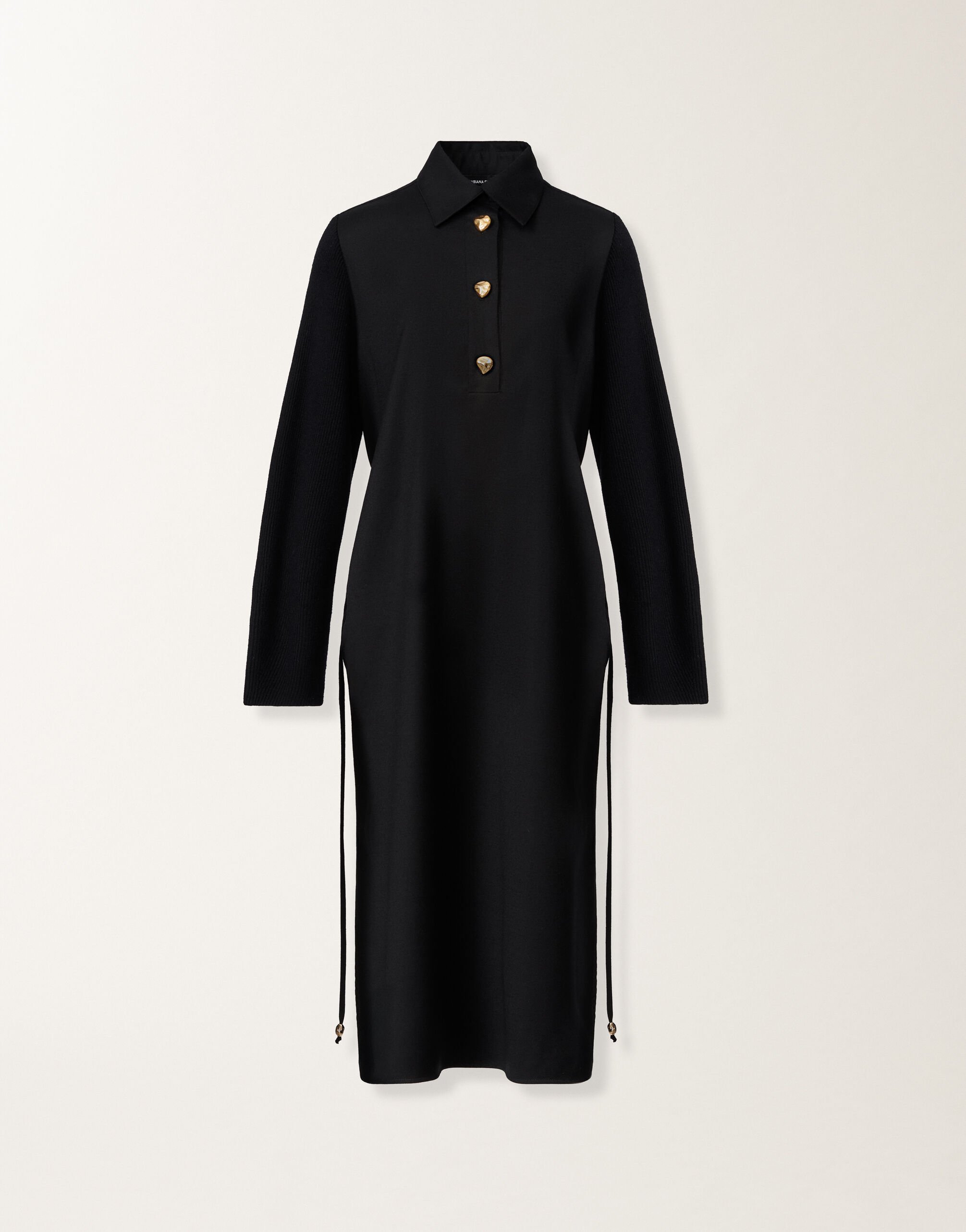 Fabiana Filippi Shirt dress in flannel, black Black ABD225F560L6810000